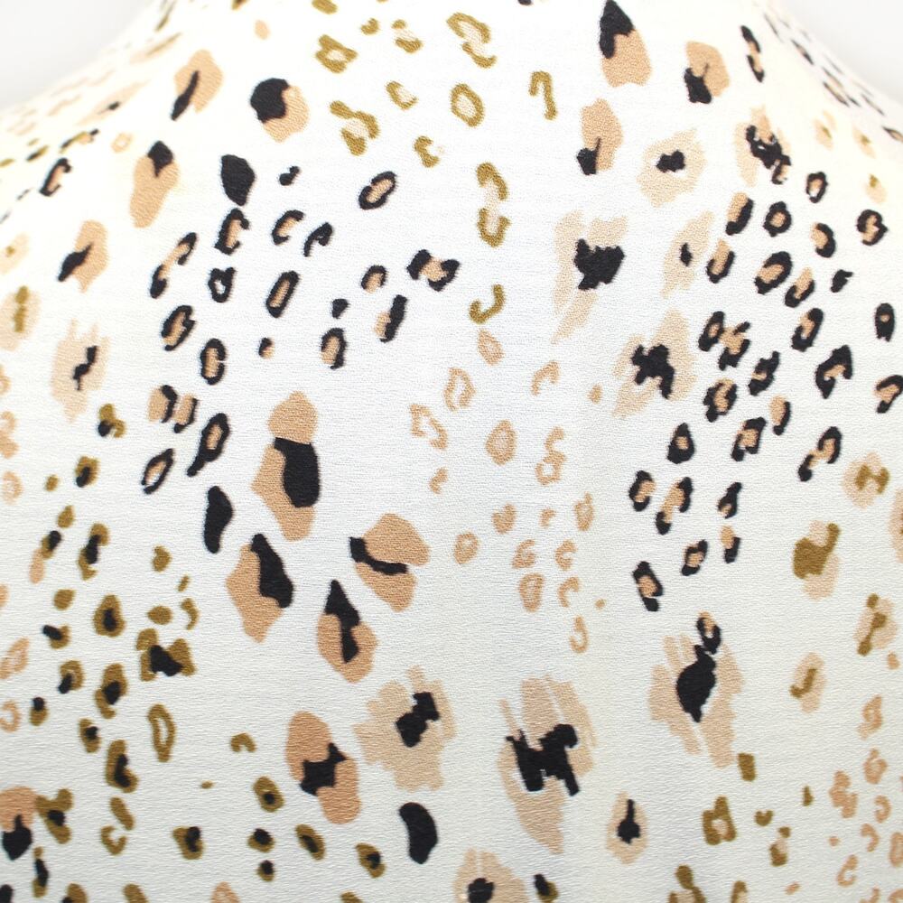 Saltwater Luxe Animal Print rayon bomber jacket top pockets zipper lined Small - Picture 7 of 8